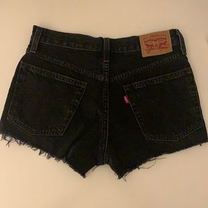 Women’s Black Levi Jean Shorts